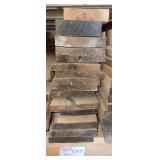 Stack of (15) Hard Wood, Rough Cut, Red Oak Boards
