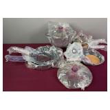 Cooks Essentials Purple Handled Pots & Pans Set With Lids