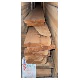 Stack of (15) Hard Wood, Rough Cut, Red Oak & Cherry Boards