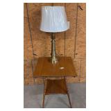 Ball & Claw Table w/ Brass Lamp