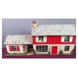 Metal Dollhouse w/ Furniture Pieces