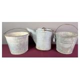 Galvanized Buckets & Plant Waterer