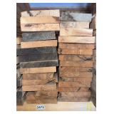 (30) Hardwood, Rough Cut, Red Oak Boards Various Lengths