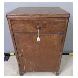 Steel Storage Cabinet With Wood Finish