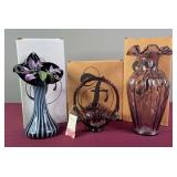 NIB Set of 3 Pieces of Fenton with Boxes