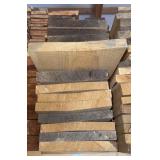 Stack Of (13) White Oak, Rough Cut, Hardwood Boards