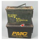 (2) Metal Ammo Cans