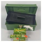 Plastic Tool Box With 500+ Remington .22 Thunderbolt & Misc. Remington .22 Ammunition