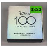 Disney Mickey Mouse And Friends 1 OZ Silver Coin