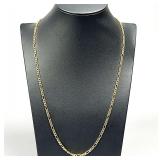 14kt Italy Gold Figaro Chain Necklace