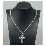 925 Italy Silver Chain & 925 Cross Pendant