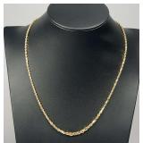 14k Gold Rope Necklace
