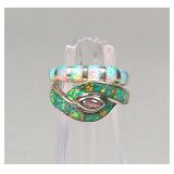 Pair of Size 6 STERLING Rings