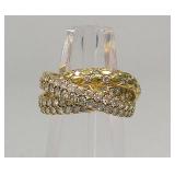 14kt Gold Sonia B Designer Band Ring Size 7