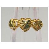 14k Gold Heart Ring Size 6.5