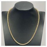 14kt Gold Rope Necklace