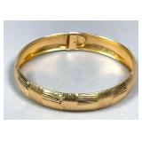 14k 'HOD' Gold Cuff Bracelet