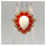 14k Gold White Opal? Ring Size 7