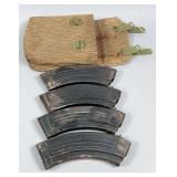 (4) AK Magazines & Belt Pouch