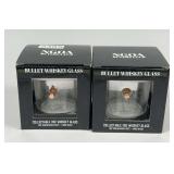 Pair of Bullet Whiskey Glasses