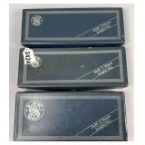 (3) Smith & Wesson Handgun Boxes