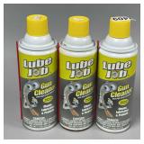 Three Cans of Lube Job Gun Cleaner