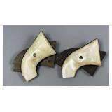 Pair of Pearl Style Handgun Revolver Grips