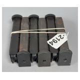 (6) Metal 9mm Magazines