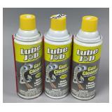 Three Cans of Lube Job Gun Cleaner