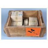 Wooden Crate of .303 British Cartridges, Approx, 203 Count
