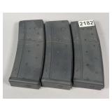(3) 5.56 Plastic AR Magazines