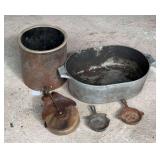 MagnaLite 13 QT. Roaster Pot, Wagner Ware Ash Tray & Misc. Items