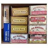 Assortment of Empty Cigar Boxes
