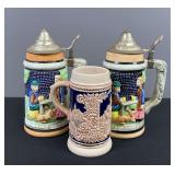 Trio of Beer Steins