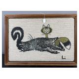 Vintage Cat Carpet Art