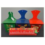 (3) Wall Boxes & Grocery “Clip List”