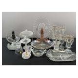 Leaded Crystal Dishes & Assorted Glassware