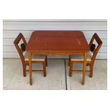 Wooden Children’s Table & Chairs