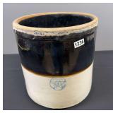 6 Gallon Star Stoneware Two-Tone Crock