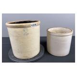 2 Gallon Crock & Unmarked Crock