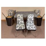 MCM Kitchen Table With Extra Leaf & 6 Matching Chairs