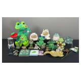Assortment Of Frog Figurines & Frog Home Decor