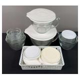 Pampered Chef Mixing Bowl & Glass Containers