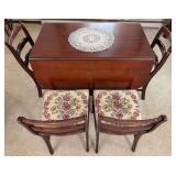 Drop Leaf Dining Table & (4) Chairs