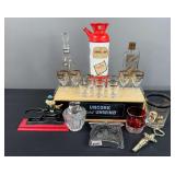 Wine Corks, Shot Glasses, & Assorted Items