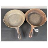 (2) No.9 Cast Iron Skillets