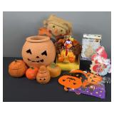 Jack-O-Lantern Planter Pot, & Halloween/Thanksgiving Decorations