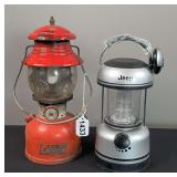 Coleman Lantern & Jeep Battery Powered Rechargeable Lamp