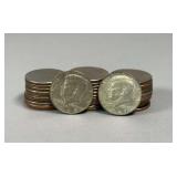 (2) Silver-Clad Kennedy Half Dollars & (31) Kennedy Half Dollars