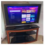 40” Sony Bravia XBR Flat Screen TV & Glass Top Entertainment Center